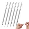 6 PCS Cuticle Pusher Tool, Stainless Steel Cuticle Pusher, Cuticle Remover Nail Polish Tools Gel Fingernails Polish Peeler Manicure Tool Pedicure Cleaner For Fingernail Toenail (6 Count (Pack of 1)) view 1