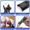 German Nail Clippers for Men with Catcher, Heavy Duty Toe Nail Clippers for Thick Nails Seniors, Portable Ultra Sharp Fingernail Clippers with Wide Mouth, Anti Splash Stainless Steel Nail Cutters view 2