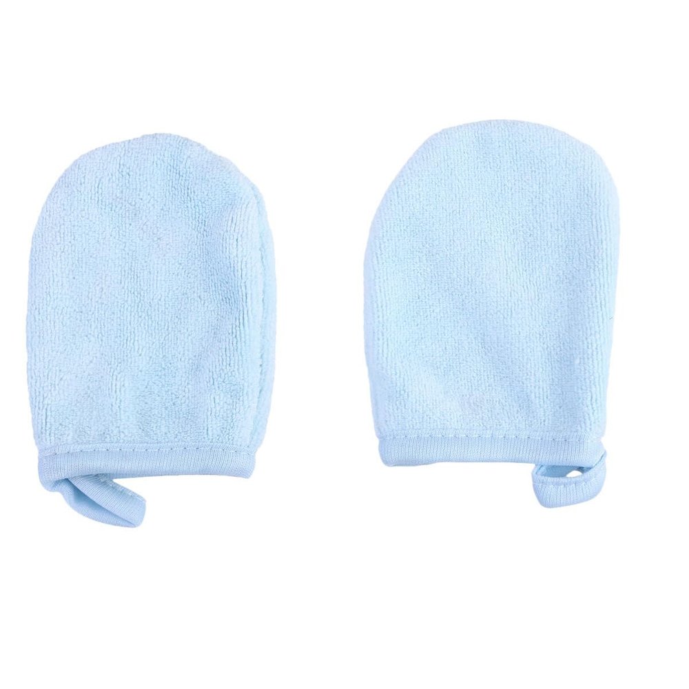 FOMIYES 3pcs Thickened Facial Cleaning Gloves for Makeup Removal Soft Microfiber Pads Washable Cosmetic Puff for Gentle Makeup Removal and Skin Care