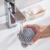 Bath and Shampoo Brush, Silicone Body Scrubber for Use in Shower, Exfoliating Body Brush, Premium Silicone Loofah, Head Scrubber, Scalp Massager Brush, Easy to Clean view 3