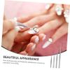 4pcs Tweezers Skid Serrated Tips Multipurpose Tweezers Craft Precision Work view 4
