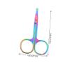FOMIYES 2pcs Nose Hair Trimmer Eyebrow Scissors Rounded Tip Facial Hair Cutting Tool for Men and Women for Grooming Nose Eyebrows Beard view 2