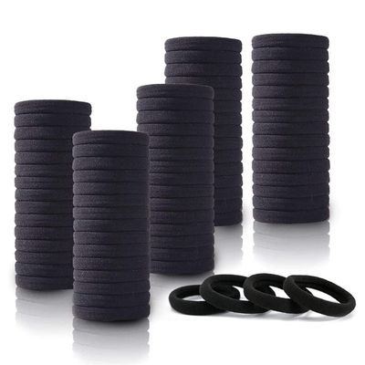 120 Pcs Ponytail Holder, Elastic Rubber Band Cotton Hair Elastic Rubber Bands for Pony | Tight, Non-slippery, Stretchable