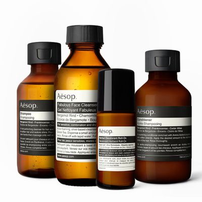 Aesop Cleaning Essential Kit - Aesop Fabulous Face Cleanser (3.6 Oz) + Deodorant Roll-on (1.7 Oz) + Shampoo & Conditioner (3.3 Oz) Paraben-Free, Cruelty-Free & Vegan