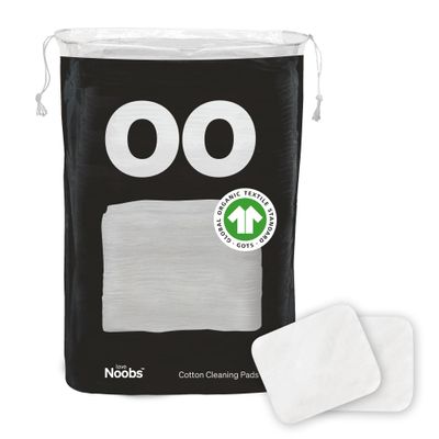 Baby Cotton Pads for Diaper Change by LoveNoobs, 60 Count, Ultra Soft 100% Organic Extra Large Cotton Pads for Baby Sensitive Skin, Lint-Free, Premium Jumbo Size, GOTS Certified