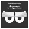 Baby Cotton Pads for Diaper Change by LoveNoobs, 60 Count, Ultra Soft 100% Organic Extra Large Cotton Pads for Baby Sensitive Skin, Lint-Free, Premium Jumbo Size, GOTS Certified view 3