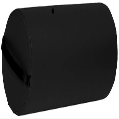 Therapists Choice Extra Large Jumbo Round Firm Massage Table Bolster Pillow Pad - 25 x 9 Inch (Black)