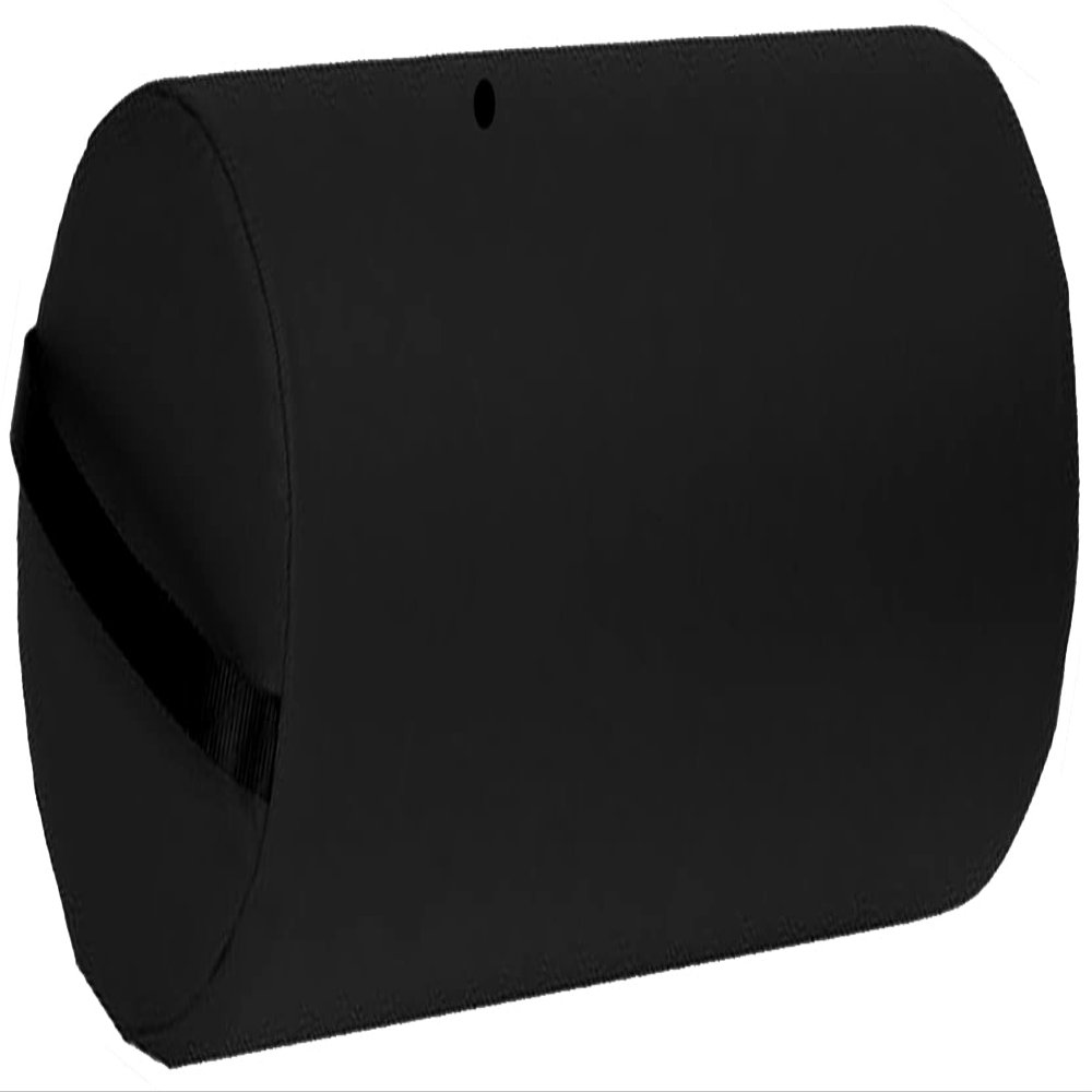 Therapists Choice Extra Large Jumbo Round Firm Massage Table Bolster Pillow Pad - 25 x 9 Inch (Black)