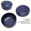 Brrnoo Men Shaving Soap Bowl with Lid, Shaving Bowl for Shaving Cream, Wet Shaving Kit Addition, Dark Blue Shaving Soap Cream Bar with Cover view 3