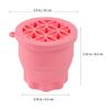 FOMIYES Folding Silicone Makeup Brush Cleaning Bowl Brush Cleaner for Sponges and Tools Reusable and Practical Design for Easy Cleaning view 2