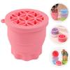 FOMIYES Folding Silicone Makeup Brush Cleaning Bowl Brush Cleaner for Sponges and Tools Reusable and Practical Design for Easy Cleaning view 3