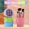 FOMIYES Folding Silicone Makeup Brush Cleaning Bowl Brush Cleaner for Sponges and Tools Reusable and Practical Design for Easy Cleaning view 4