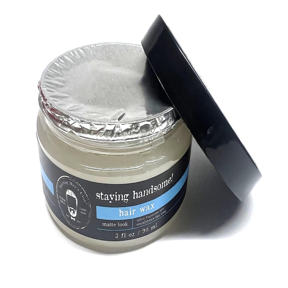 Dashing Men's Club Hair Wax Matte Look Lighlty Fragranced with Eucalyptus Tea Tree, 3oz