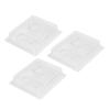 3pcs Eyelash Extension Practice Tray Face Model in ABS White view 1