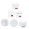 3pcs Eyelash Extension Practice Tray Face Model in ABS White view 2