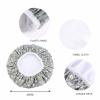 6 Pieces Womens Shower Cap Terry Cloth Lined EVA Exterior Triple Layer Reusable Waterproof Large Bath Hair Cap Hair Drying Cap Bath Caps view 3