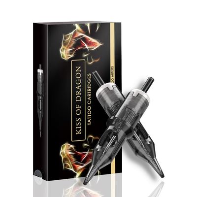 Tattoo Cartridge Needles #12 0.35mm 14 Round Liner Standard Disposable Tattoo Cartridges 20Pcs Needles for Professional Rotary Tattoo Pen Machine Supply