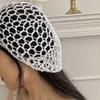 Knit Hat Crochet Hairnet Headbands Net Hat Mesh Cap Braid Turban Hat Caps Sleeping Cap Multi-color Hair Cover Snood For Women Girls(white) view 3