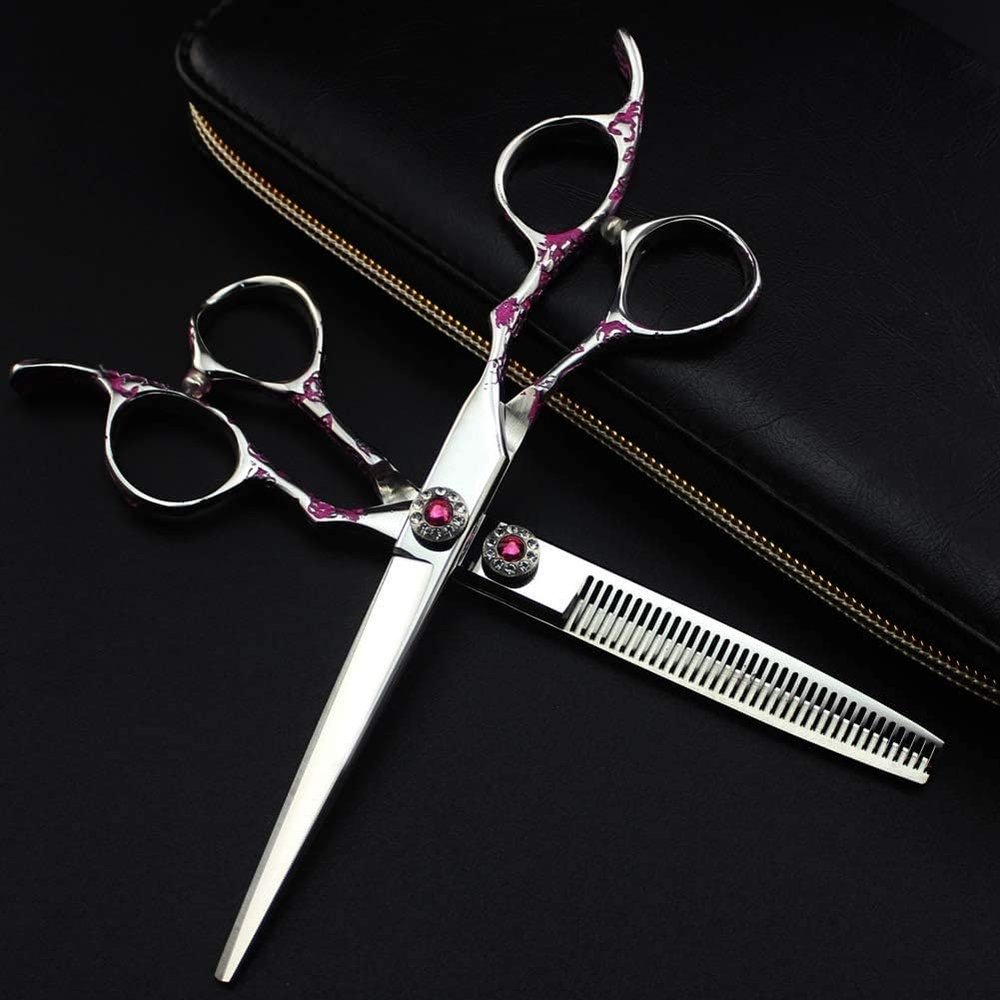 Hairdressing Scissors and Thinning Scissors Stainless Steel Barber & Personal use Classic Design Tool