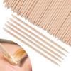 Wooden Wax Sticks Eyebrow Lip Nose Waxing Sticks Small Wax Spatulas Applicator Wood Craft Sticks for Hair Removal and Smooth Skin Spa and Home Usage view 1