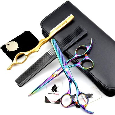 CAIMIAO Hairdressing Scissors Combination Set Super Sharp Professional Barber Scissors Tool Salon Thin Kit 6.0 Inch Perfect for Women and Men