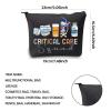 WCGXKO ICU Nurse Gift Wound Care Gift Critical Care Squad Nurse Zipper Pouch Makeup Bag (CRITICAL) view 2