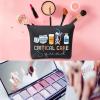 WCGXKO ICU Nurse Gift Wound Care Gift Critical Care Squad Nurse Zipper Pouch Makeup Bag (CRITICAL) view 3