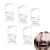 5PCS Transparent Beard Shaper Styling Tool Different Sizes Facial Hair Trimming Guide Grooming Shaper Hair Lineup Tool For Man Shaving Removal view 2