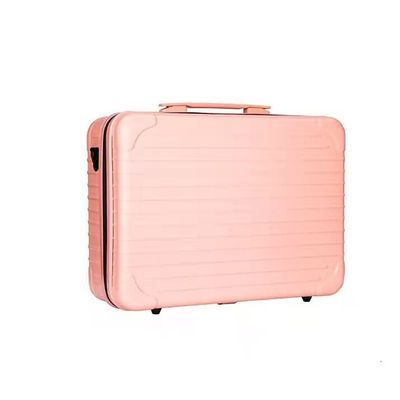 DKULMN Makeup Artist Bag Makeup Train Case,Travel Makeup Train Makeup Bag Organizer,Travel Organizer Portable, Portable Carrying Suitcase for Skin Care,Pink
