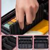 DKULMN Makeup Artist Bag Makeup Train Case,Travel Makeup Train Makeup Bag Organizer,Travel Organizer Portable, Portable Carrying Suitcase for Skin Care,Black view 3