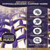 BEAUXSOI Copper Infused Microfiber Towel Hair Wrap for Women | Super Absorbent Microfiber Hair Towel Wrap with Luxury Button Design | Hair Towels for Women Anti Frizz, Quick Dry Towel view 2