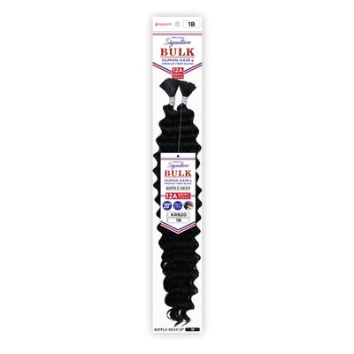 Harlem125 Human Hair Blend Braids Kima Signature Bulk Ripple Deep 20" (T1B/30)