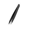 Matte Covered Stainless Steel Expert Black Tweezer Slant Tip 3.5'' inch view 2