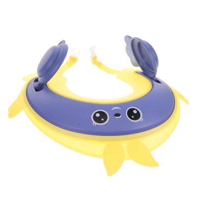 PLAFOPE Baby Shampoo Cap Adjustable Kids Hair Washing Shield Toddler Shower Cap Cute Crown Design Lightweight Waterproof Bath Accessory for Haircuts