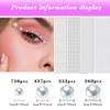 1799 Pcs 4 Sheets Pearl Rhinestone Stickers 3/4/5/6 mm Self Adhesive Rhinestones Gems for Face Eyes Makeup Hair Body (White_pearl-3/4/5/6mm) view 2