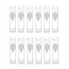 12PCS 5ml/0.16oz Empty Refillable Mini Clear Plastic Airless Vacuum Pump Bottles Cosmetic Makeup Travel Cream Lotion Sample Packing Make-up Liquid Container Vial Jars Dispensing Tins view 1