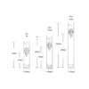12PCS 5ml/0.16oz Empty Refillable Mini Clear Plastic Airless Vacuum Pump Bottles Cosmetic Makeup Travel Cream Lotion Sample Packing Make-up Liquid Container Vial Jars Dispensing Tins view 2