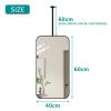 Nordic Ceiling Hanging Mirror, HD Vanity Make-up Shaving Mirrors for Bathrooms Bedrooms Dressers and Modern Theme Decor - Rectangular (Size : 40cmx60cm) view 2
