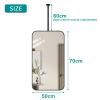 Nordic Ceiling Hanging Mirror, HD Vanity Make-up Shaving Mirrors for Bathrooms Bedrooms Dressers and Modern Theme Decor - Rectangular (Size : 50cmx70cm) view 2