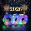 20Pcs Light Up Scrunchies with 12Pcs Satin Hair Ties, LED Hair Scrunchie for Women & Girls, Glow in the Dark Party Supplies Valentine's Day Party Favor Festival Rave Accessories for Neon Glow Party view 2