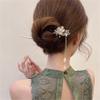 2PCS Hair Chopsticks, Hair Stick Butterfly Pearl Hair Pins Vintage Chignon Hair Accessories Headwear with Tassel 031 view 4