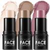 FOCALLURE 3 Pcs Cream Contour Sticks,Shades with Highlighter & Bronzer & Blush,Non-greasy Long-wear Face Contouring Pen,Easy to Sculpt the Face and Create a Lightweight Finishing Makeup,LIGHT-SKIN view 1