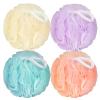 FARMOGA Bath Loofah Sponge Body Scrubber Shower Sponge Exfoliating Mesh Pouf Shower Ball Bath Sponges for Women and Men Bathing Accessories (4Pack 50G Colorful) view 1