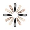Cptots Metal Snap Hair Clips Water Drop No Slip Hair Barrettes for Women Large Hair Clips For Thick And Thin Fine Hair,Black Brown Beige,2.67 x 0.7 Inches,12 PCS view 1