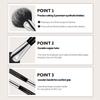 STUDIO17 Eye Makeup Brush Set 5 Pcs | Small & Portable Eye Shadow Brushes | Korean Eye Makeup Brushes | Premium Synthetic Bristles for Professionals view 3