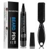 Beard Pencil Filler for Men,Beard Pen Filler Long Lasting Coverage Waterproof & Natural Finish Beard Filling Pen with Brush,Barber Styling Pencil - Fill, Shape & Define Perfect Beard(Black) view 1