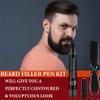 Beard Pencil Filler for Men,Beard Pen Filler Long Lasting Coverage Waterproof & Natural Finish Beard Filling Pen with Brush,Barber Styling Pencil - Fill, Shape & Define Perfect Beard(Black) view 2