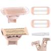 Razor Replacement Heads Compatible with Flawless Nu Razor,Body Replacement Heads for Finishing Touch Flawless Razor for Women,Hair Remover Replacement Head with Covers,Rose Gold Pack of 2. view 1