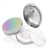 AKOAK 1 Pcs Capacity 5 ml (0.17 oz) Empty Makeup Powder Container, Leak-free Mini Reusable Plastic Loose Powder Box, Compact Container DIY Makeup Powder Box with Puff, Elastic Mesh Sieve and Mirror view 1