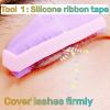 Lash Lift Shield Glueless On Eyelid, Crystal Eyelash Perm Rods, M Curl Lami Lamination Rollers Popular Lash Lifting Innovation - Perimg Guards with Ribbon Tape Eye Pad & Y Brush Lash Lift Tool view 4